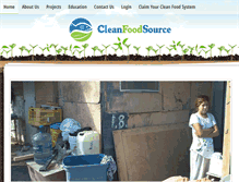 Tablet Screenshot of cleanfoodsource.com